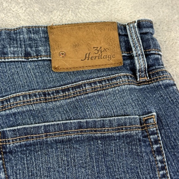 34 Heritage Jeans Mens 35x30 Fits 35x24 Blue Denim Charisma Classic Comfort - Picture 12 of 16